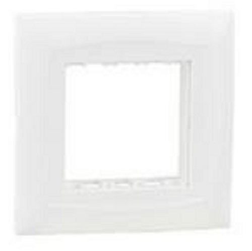 Legrand  Britzy 2 Module Plate With Base Frame , White
